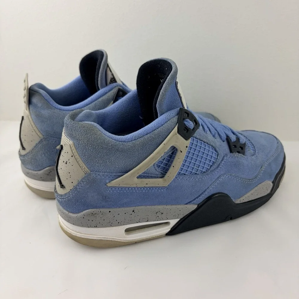 Air Jordan 4 Retro University Blue GS 7Y Suede 408452-400 UNC Blue Black 2021